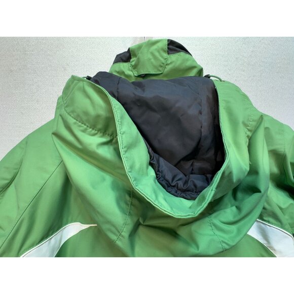 Columbia Sportswear Company Women's Waterproof Hooded Jacket Size M Green Fleece - Picture 13 of 15